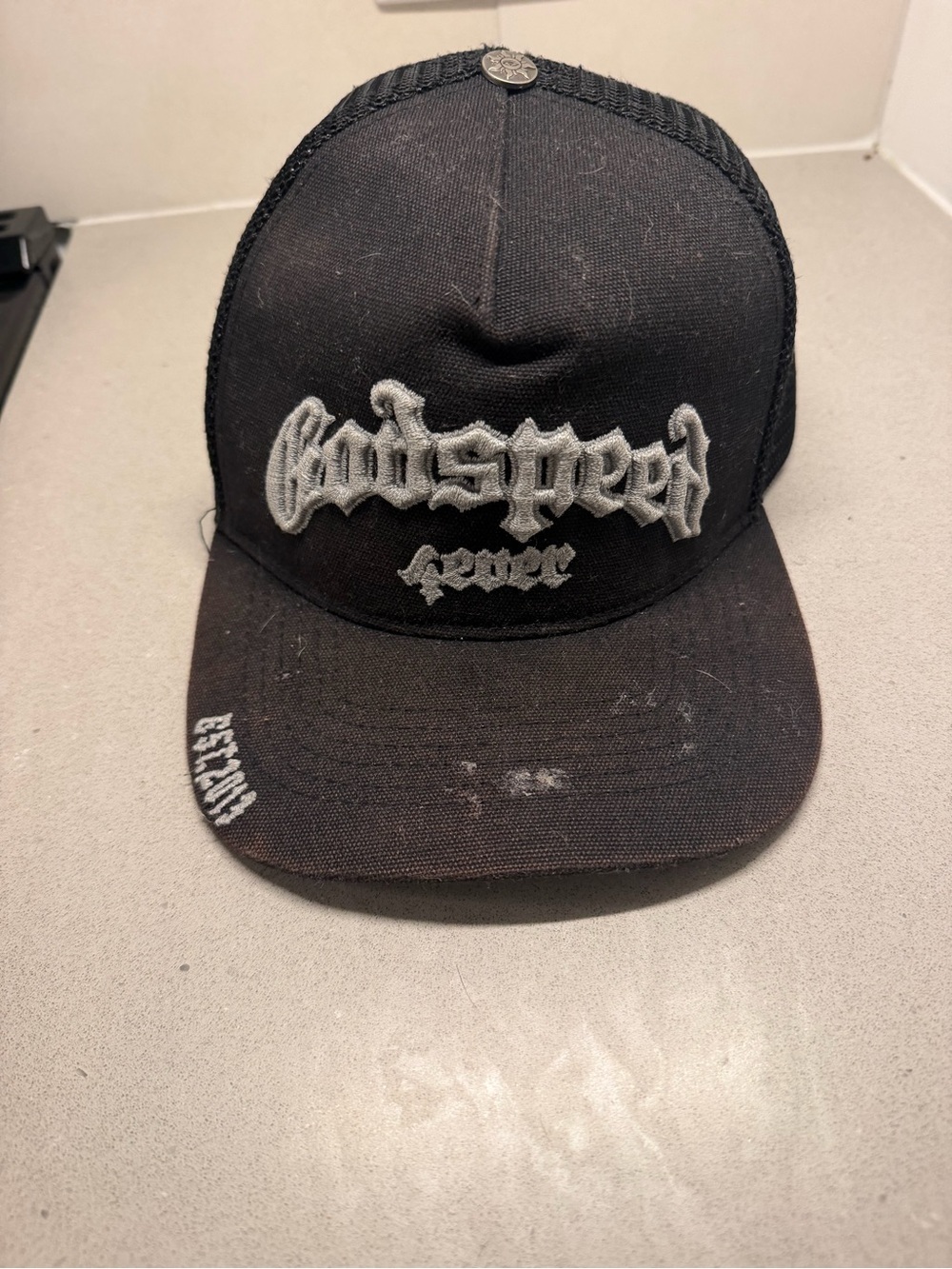 Godspeed Black Embroidered Trucker Hat